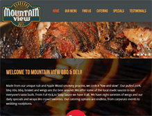 Tablet Screenshot of mtnviewbbq.com